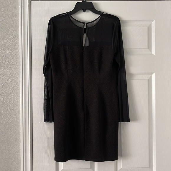 Mesh long sleeve mini dress - Picture 4 of 9